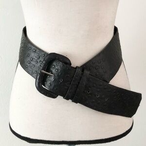 🔥VTG Ruza Ostrich Wide Belt